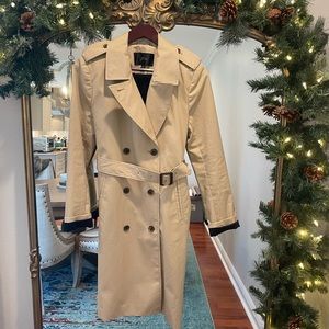 J Crew Trench Coat, size 8